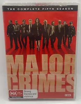 Major Crimes - Season 5 Complete DVD Box Set (Region 4) FREE POSTAGE • $8.77