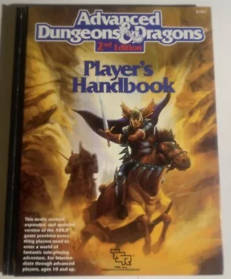 AD&D 2nd Edition Player's Handbook TSR RPG Book #2101 1989 • $54.95