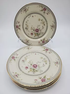 Mikasa Grande Ivory Devonshire 7.5  Dessert/Salad Plates L-2825 Flowers Lot Of 4 • $10