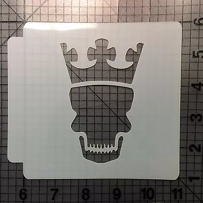 Skull Crown 100 Stencil • $3.50