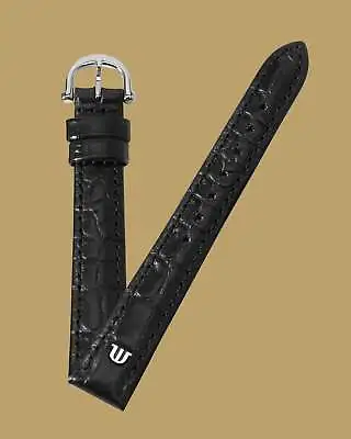 Maurice Lacroix 15mm X 12mm ML800-000012 Les Classiques Black Leather Strap • $100