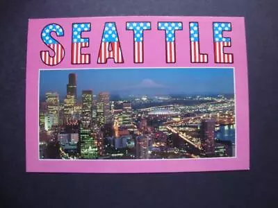 Railfans2 279) Seattle Washington Mt Rainier King Dome Sports Football Freeways • $3.95