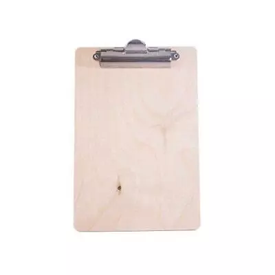 Durable Wooden A5 Clipboard Sturdy Paper Document Holder Restaurant Stationery • £5.95