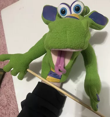 Melissa And Doug Smoulder The Dragon Hand Puppet Plush Green 12” With Stick • $45.61