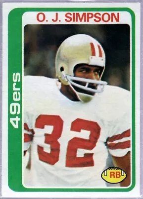 O.j. Simpson Buffalo Bills Hof Rb #400 Sp 1978 Topps Set Break Football Vintage • $0.99