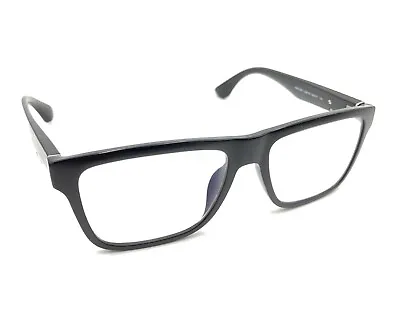 Prada OPR 07SV 2AB 1O1 Satin Black Square Eyeglasses Frames 56-17 145 Italy • $149.99