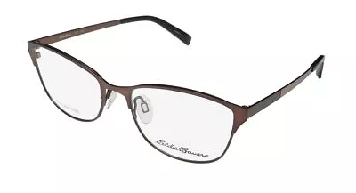 New Eddie Bauer 32221 Glasses Br Cat Eye Womens 53-17-140 Full-rim Brown Metal • $24.95