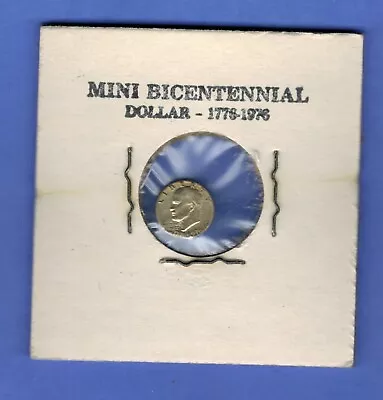 World's Smallest Us Coins Novelty Mini Bicentennial Ike Eisenhower Dollar   • $7.99