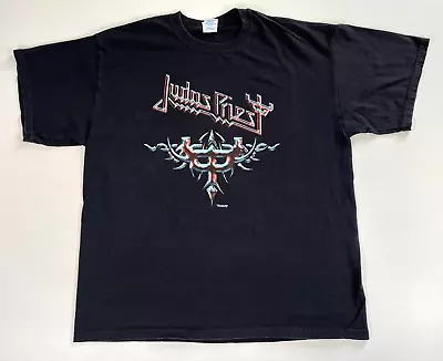 Vintage 2005 Judas Priest World Tour T-Shirt Double-Sided Sz XL • $55