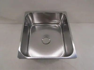 Scandvik Rectangular Sink Stainless Steel Satin Finish 10654 6  Deep Marine Boat • $189.95