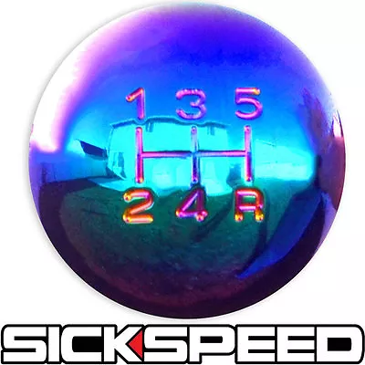 175e Neo Chrome Manual Shift Knob Short Throw Shifter 5rdr Selector 12x1.25 S03 • $14.88