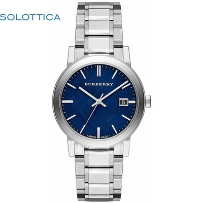 $260.07 • Buy Burberry Blue Check Stamped Dial Stainless Steel Men's Watch BU9031