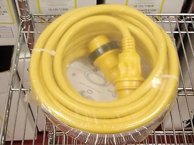 Shore Power Cord 30 Amp 125v 69 199119 50ft Boat Cordset With Led Boat Yellow • $144.95