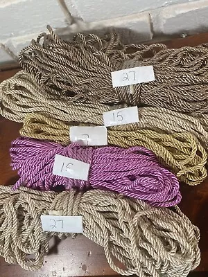 Twisted Cording Trim 1/8  / Wholesale Decorative Rope Cord Trim Choice • $8.95