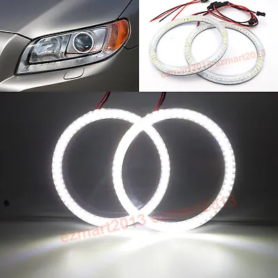 LED Halo Rings For Volvo V70 XC70 S80 Xenon Headlight 2008-2016 Angel Eyes DRL • $26.01