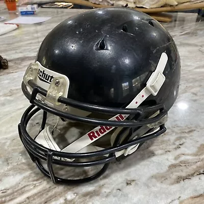 All Black Schutt 7960 Dna Recruit Football Helmet Chinstrap Youth Medium USA • $35.99