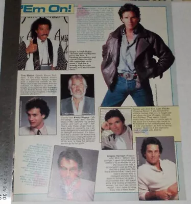 Dack Rambo | Mark Harmon Original ONE Magazine Clipping Page PHOTO Article • $20