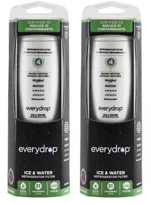 NEW Every D²rop By 2 Pack Ice And Water Refrigerator Filter 4 ED²R4RX²D1 Sealed • $30.95