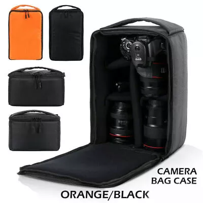 Camera Bag Padded Insert Carry Case Partition For DSLR SLR Canon Nikon Sony Len • £15.83
