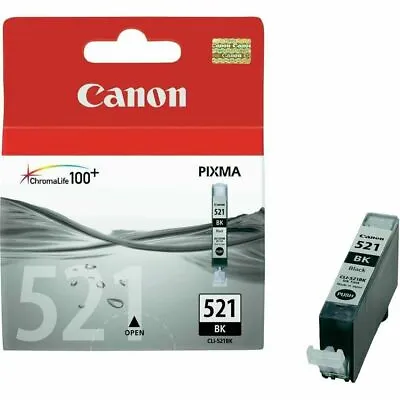 £15.41 • Buy Canon PGI-520BK CLI-521B CLI-521C CLI-521M CLI-521Y CLI-521GY MP640 MP560 Lot