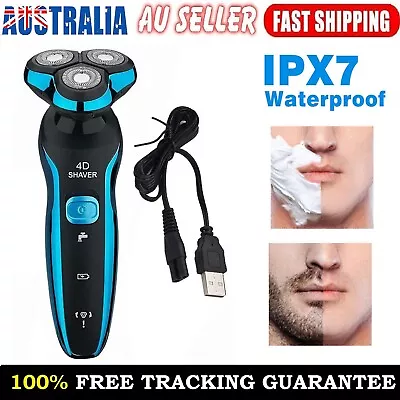 4D Electric Cordless 3 Head USB Trimmer Men's Beard Hair Portable Shaver Clipper • $32.99