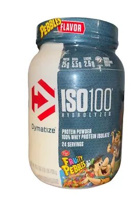 Dymatize ISO 100 Hydrolyzed Protein Powder Fruity Pebbles 24 Servings 25.7 Oz • $18.95