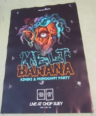 Melt Banana 2013 Poster Original Concert Show Flyer W/ Kinski & Monogamy Party • $14.99