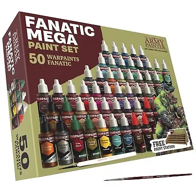The Army Painter Warpaints Fanatic: Mega Combo Set 50 Paints: 36 Acrylic Col... • $308.54