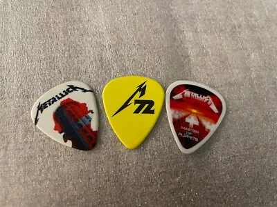 METALLICA - Guitar Pick Picks Plectrum LOT Of 3 (three) *VERY RARE* #1 • $3.25