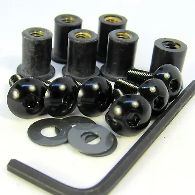 Kawasaki Z1000 SX 2014-2016 Black Aluminium 6 Bolt Screen Kit • £8.52