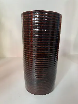 Vintage Zanesville #4008 Stoneware Pottery Stoneage Homespun Vase • $49.99