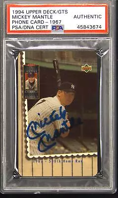 1994 Mickey Mantle Autograph Auto PSA Authentic • $1895