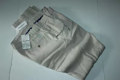 Tommy Bahama Pants Beach Linen Stone Khaki Solid Elastic Waist XX-Large XXL • $59.95