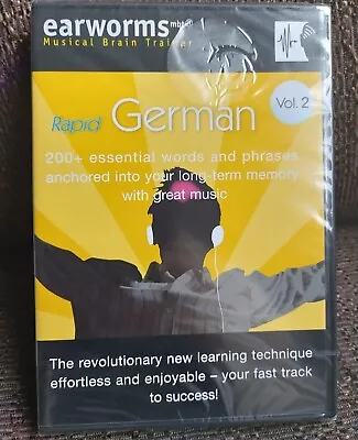 German Learning Language  Audio CD Volume 2  - Earworms - New & Sealed • £9.99