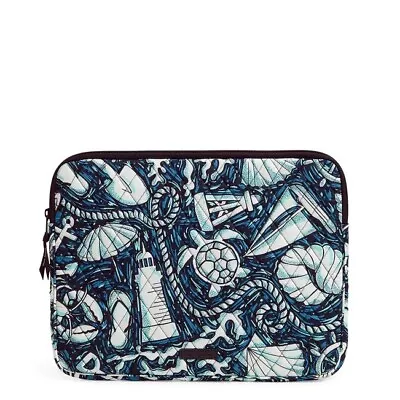 Vera Bradley Laptop Sleeve In Cotton Shore Enough • $31.99