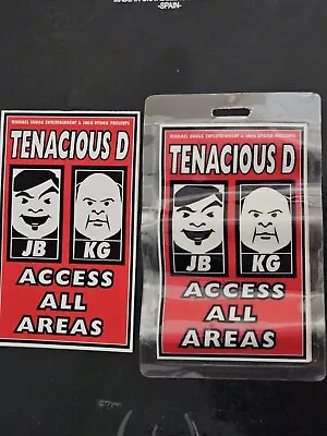 Tenacious D Backstage Pass Personally Used Michael Chugg Original Laminate • $20