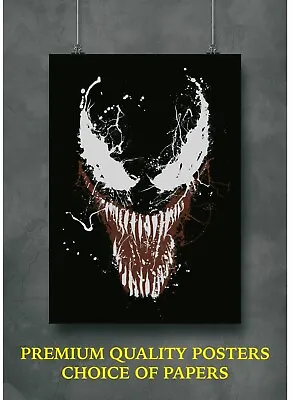 Venom Marvel Movie Large Poster Art Print A0 A1 A2 A3 A4 Max • £28.84