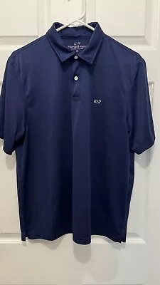 Vineyard Vines Navy Blue Short Sleeve Polo Shirt Mens Size M • $19.99