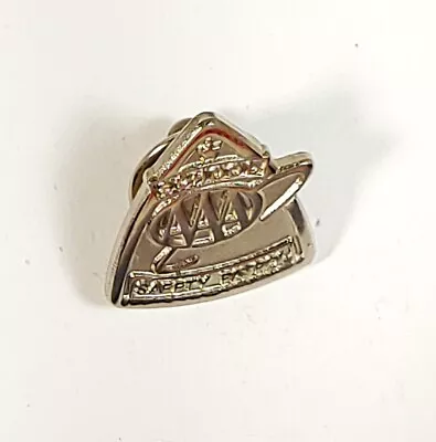 Aaa School Safety Patrol Silver Black Lapel Pin Back Hat Pin • $7.99