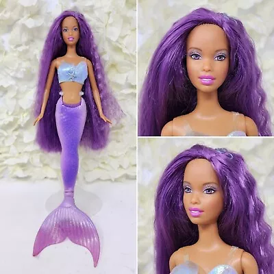 Mattel Barbie Mermaid Fantasy Princess Christie Doll Long Purple Hair (Flawed) • $50