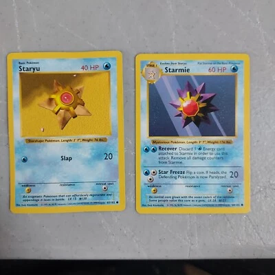 $1.29 • Buy Pokémon TCG Starmie Base Set 64/102 Regular Shadowless Common