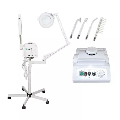 $214.88 • Buy 3 In 1 Facial Steamer High Frequency Mag Lamp Aromatherapy Salon Spa Equipment