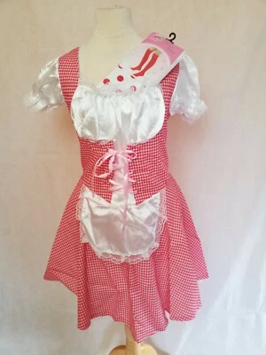 £11.95 • Buy Country Girl Cowgirl Western Hill Billy Fairytale Ladies Fancy Dress 2 Pc 1 Size