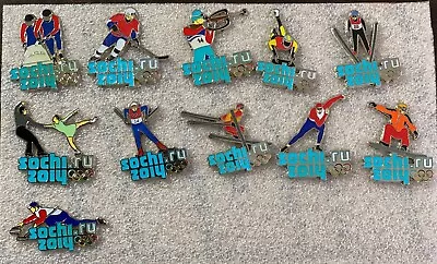 Set Of 11 Sochi 2014 Winter Olympics Pin - 11 Different Events • $75