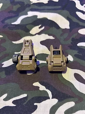 Tactical Steel Flip Up Sights In FDE • $68