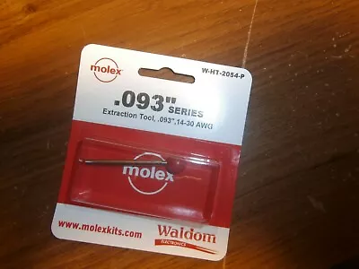 Waldom Molex Ht-2054-p Extraction Tool .093  (14-30 Awg)new • $7.75