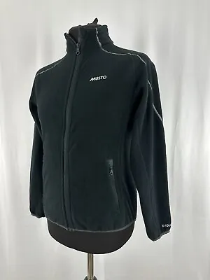 Womens Musto Jacket Black Size 14 Medium Polyester Wind Breaker Evolution • £40