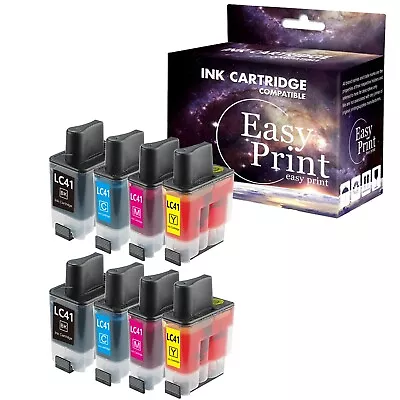 8PK LC41 LC-41 Ink Cartridge LC 41 For DCP-110C MFC-620CN MFC-5440CN Printer • $12.99