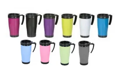 £5.99 • Buy 450ml Thermal Mug Hot Warm Drinks Coffee Tea Travel Flask Cup On Lid