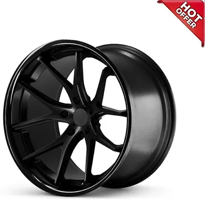 22x9/22x10.5  Staggered Ferrada Wheels FR2 Matte Black With Gloss Black Lip(S4) • $2639